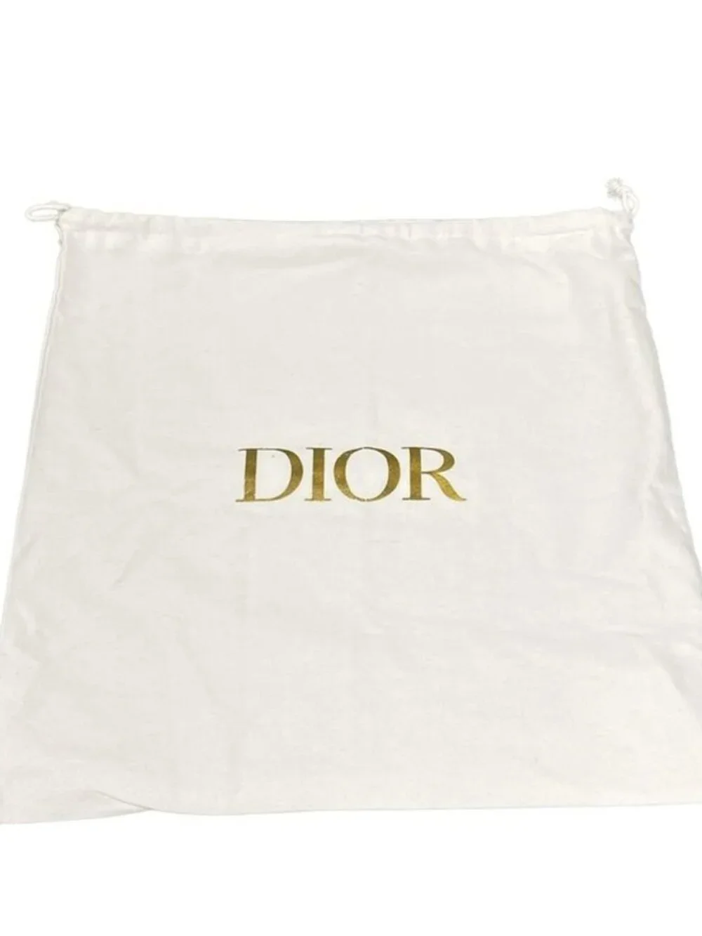 Dior Wallet White Chain Gold Studs Leather
